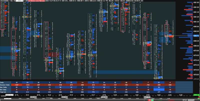 Blue Red Footprint Template
